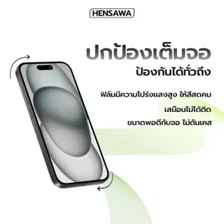 Hensawa ฟิล์มกระจก เต็มจอใส For Redmi Note17pro Note 15 7 8 9 10 11 12 13 14 15 pro… รูปที่ 2