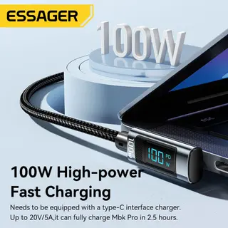 ESSAGER Type C to Type C 100W… รูปที่ 2