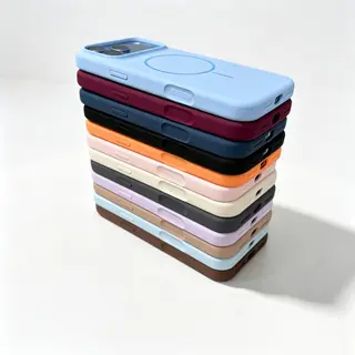 ใหม่ 18 pro max งานกำมะหยี่ เคสซิลิโคนชาร์จไร้สายวงแหวนแม่เหล็ก for… รูปที่ 2