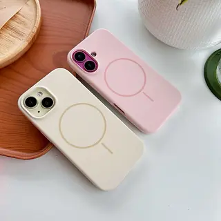 ใหม่ 18 pro max งานกำมะหยี่ เคสซิลิโคนชาร์จไร้สายวงแหวนแม่เหล็ก for… รูปที่ 3