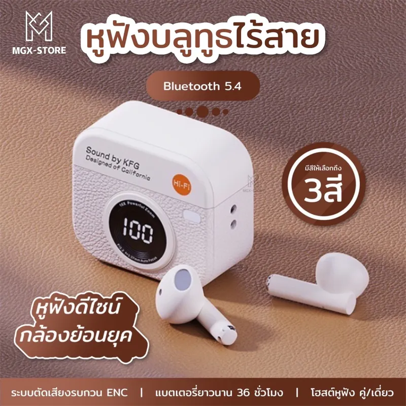 LiBRA M15 หูฟังบลูทูธ TWS v5.4 HIFI ลดเสียงรบกวน มีไมค์ในตัวหูฟัง รองรับทั้งIOS และ…