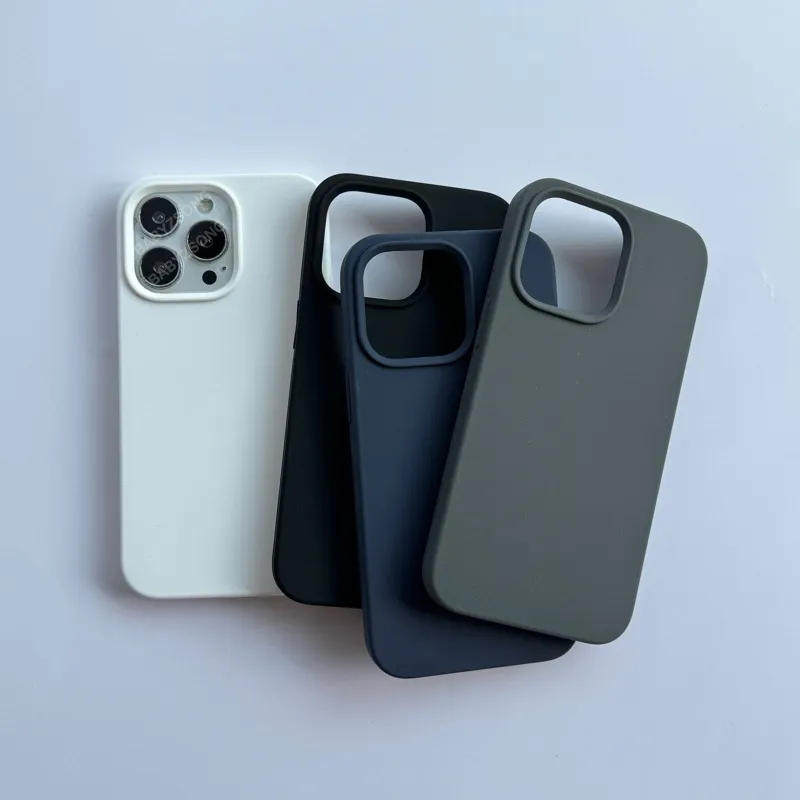SET01 Siliconeกำมะหยี่ เคสซิลิโคนสีพื้นกำมะยี่โลโก้ สำหรับรุ่นไอโฟน11-18 18Pro 18ProMax