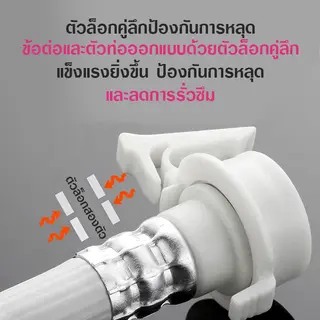 สายน้ำดี สายน้ำเข้า สายเครื่องซักผ้า ยาว1M/ 1.5M/2M/3M/5M สายน้ำดีเครื่องซักผ้า PVC… รูปที่ 3