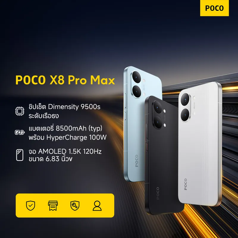 Poco X8 Pro Max 12+256/12+512 Flagship Dimensity 9500S Chipset | 8500Mah Battery (Typ)…